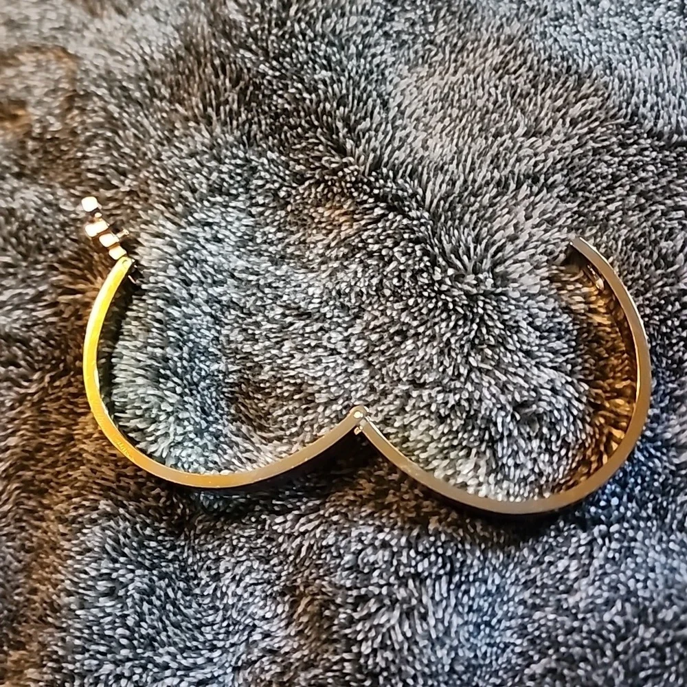 Michael Kors Y2K Magenta Gold Clasp Bracelet